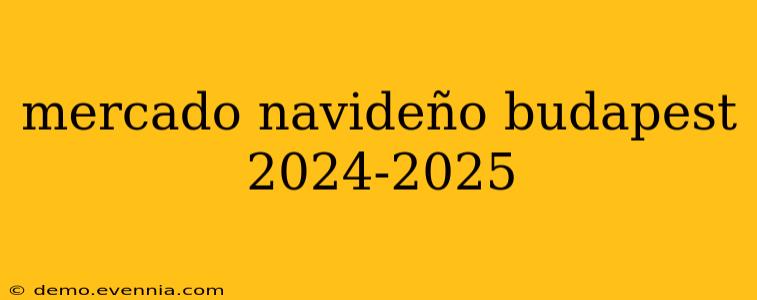 mercado navideño budapest 2024-2025