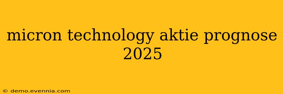 micron technology aktie prognose 2025