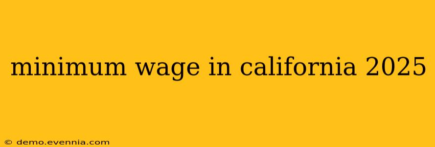 minimum wage in california 2025