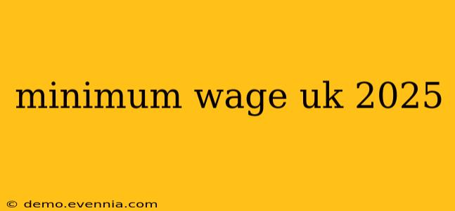 minimum wage uk 2025