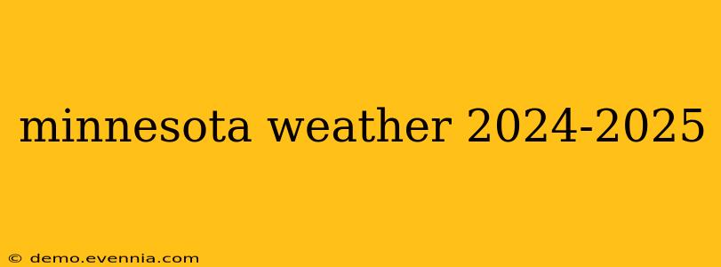 minnesota weather 2024-2025