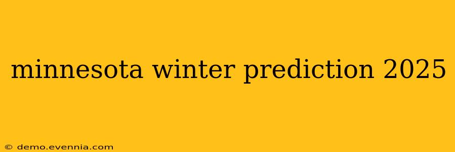 minnesota winter prediction 2025