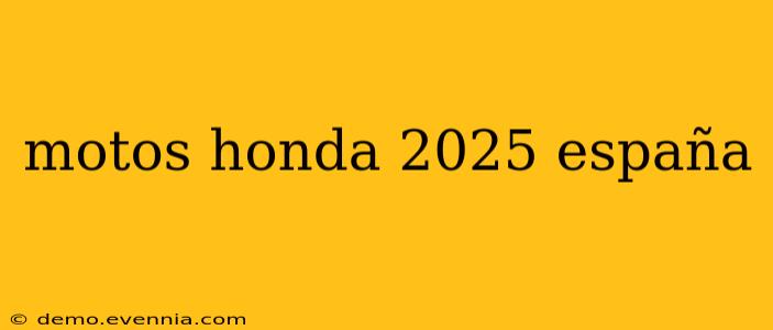 motos honda 2025 españa