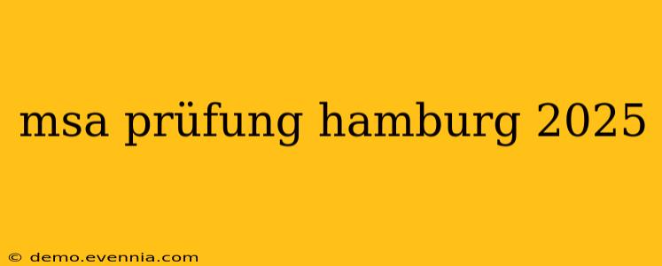 msa prüfung hamburg 2025