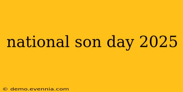 national son day 2025