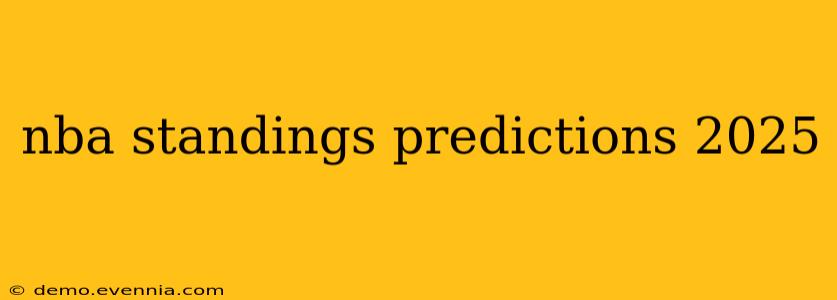 nba standings predictions 2025