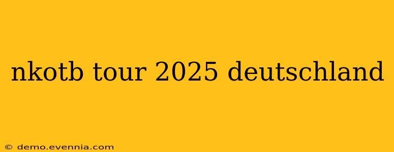 nkotb tour 2025 deutschland