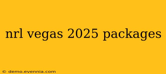 nrl vegas 2025 packages