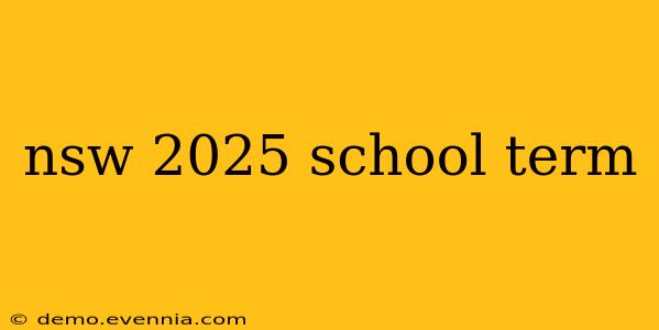 nsw 2025 school term