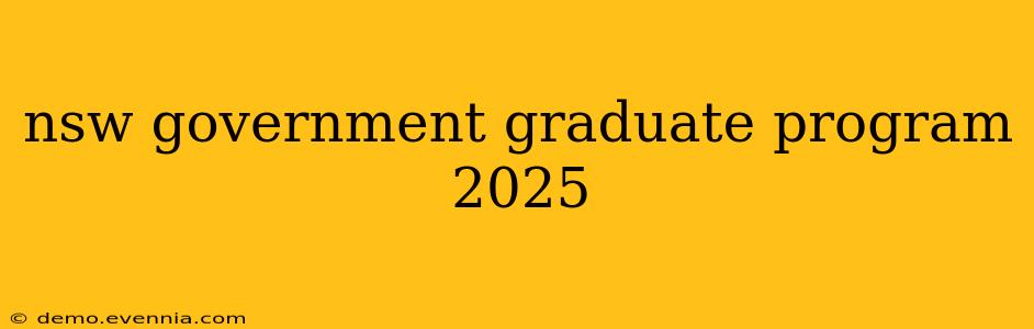 nsw government graduate program 2025