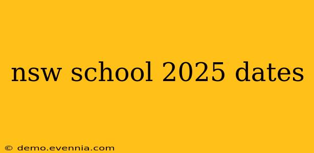 nsw school 2025 dates