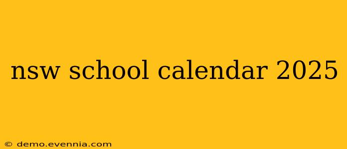 nsw school calendar 2025