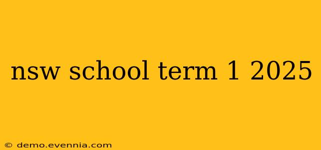 nsw school term 1 2025