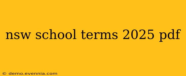 nsw school terms 2025 pdf