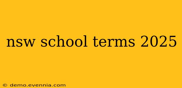 nsw school terms 2025