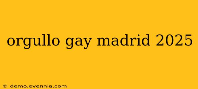 orgullo gay madrid 2025