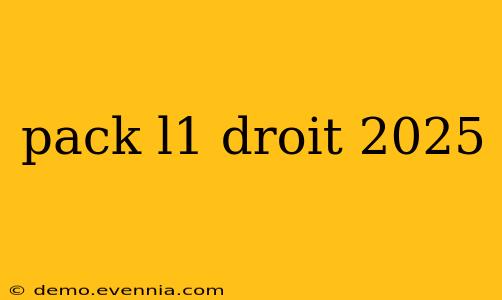 pack l1 droit 2025