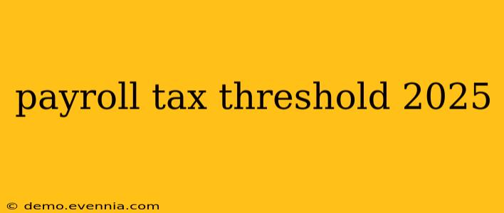 payroll tax threshold 2025