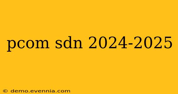 pcom sdn 2024-2025