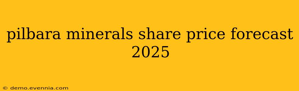 pilbara minerals share price forecast 2025