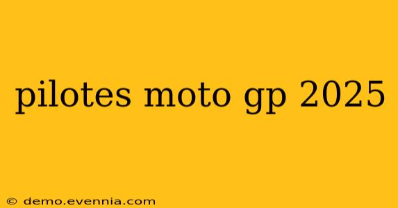 pilotes moto gp 2025