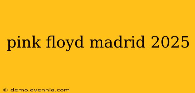 pink floyd madrid 2025