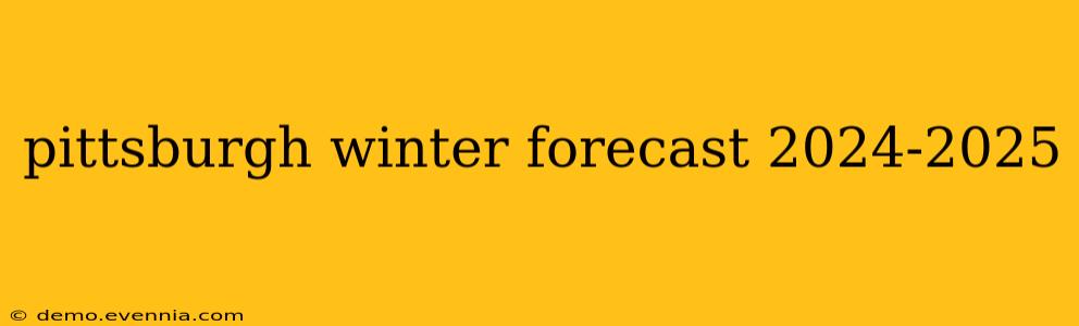 pittsburgh winter forecast 2024-2025