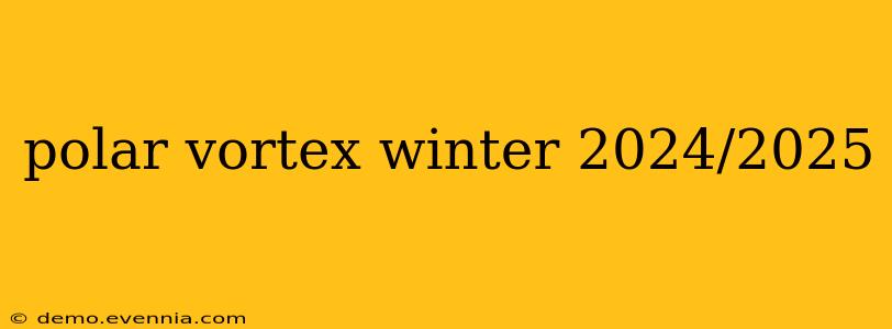 polar vortex winter 2024/2025