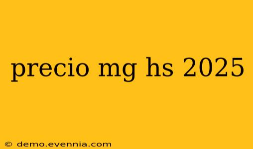 precio mg hs 2025