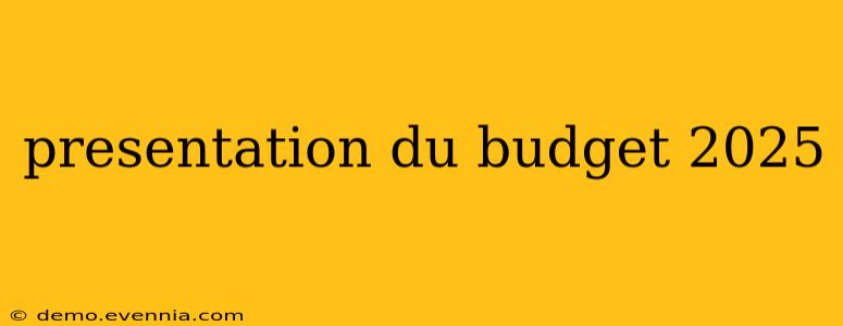 presentation du budget 2025