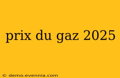 prix du gaz 2025