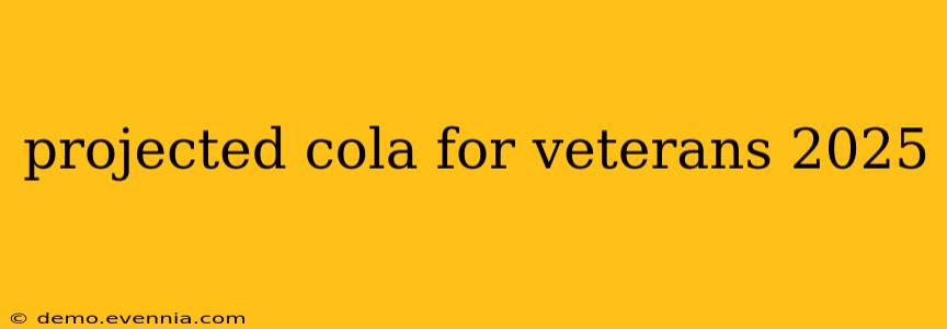 projected cola for veterans 2025