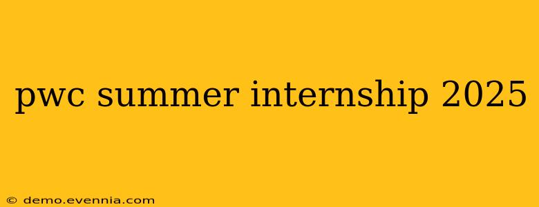 pwc summer internship 2025