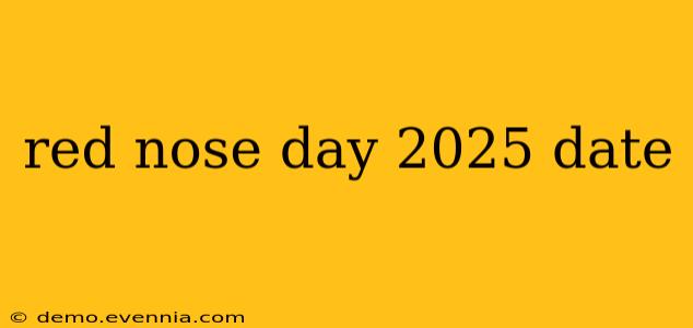 red nose day 2025 date