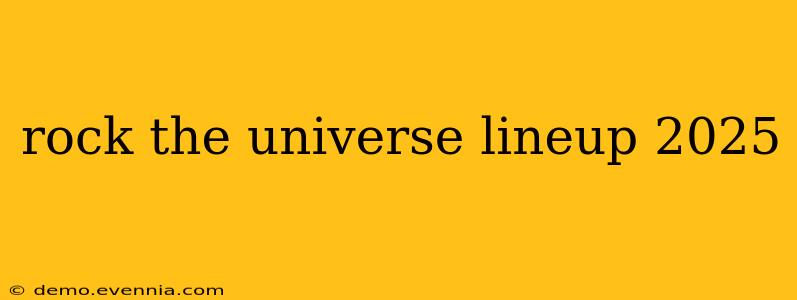 rock the universe lineup 2025