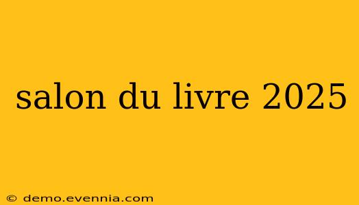 salon du livre 2025