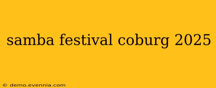 samba festival coburg 2025