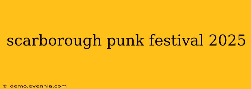 scarborough punk festival 2025