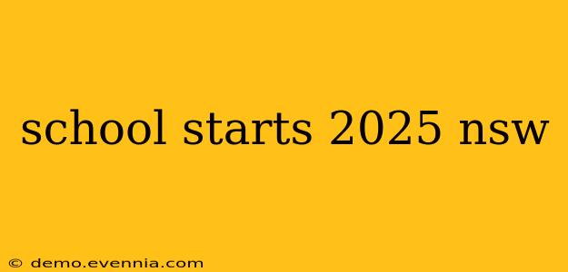 school starts 2025 nsw