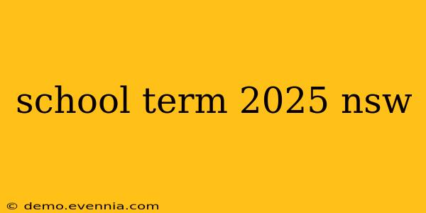 school term 2025 nsw