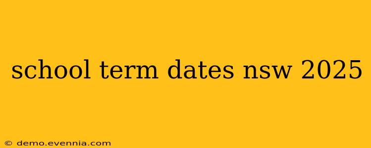 school term dates nsw 2025