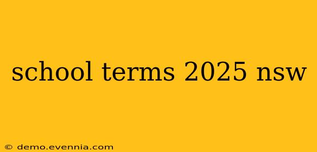 school terms 2025 nsw