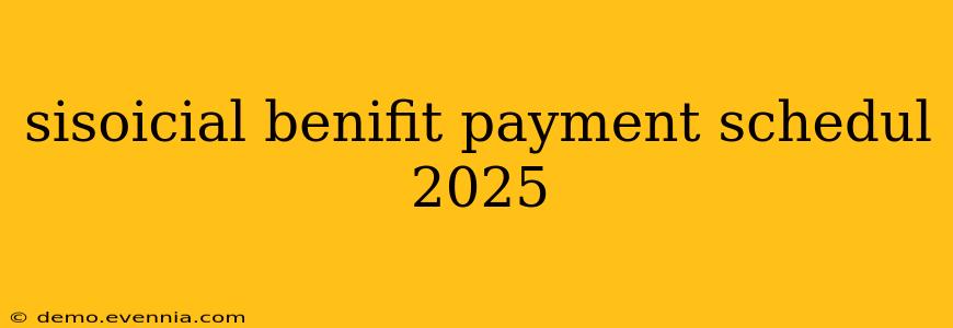 sisoicial benifit payment schedul 2025