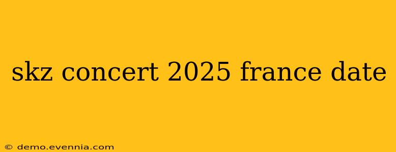 skz concert 2025 france date