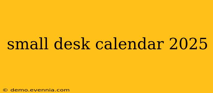 small desk calendar 2025