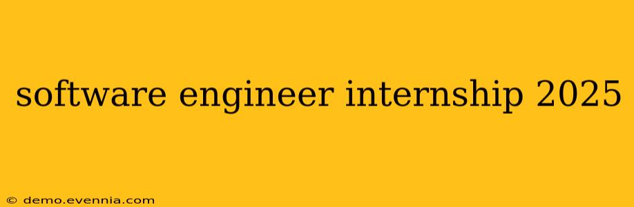 software engineer internship 2025