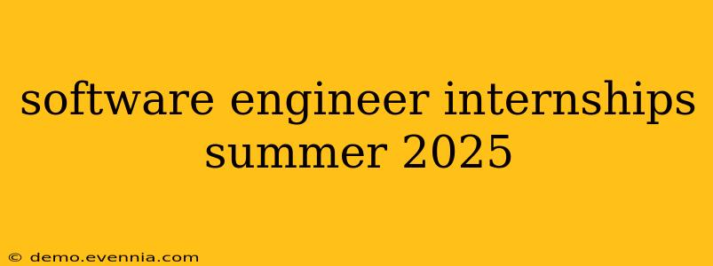 software engineer internships summer 2025