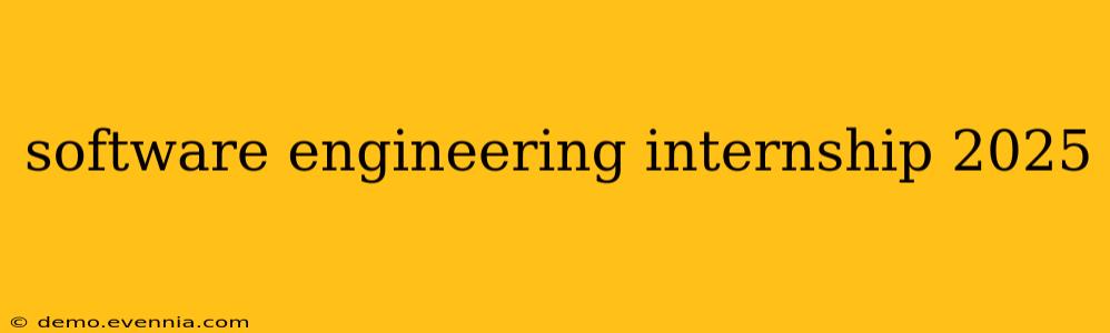 software engineering internship 2025