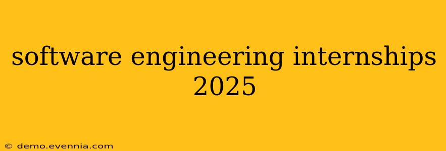 software engineering internships 2025