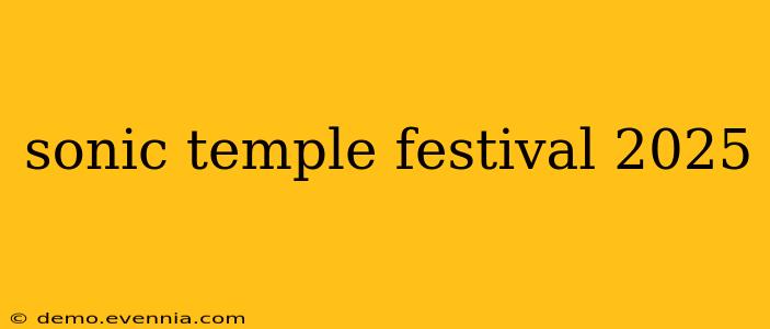 sonic temple festival 2025